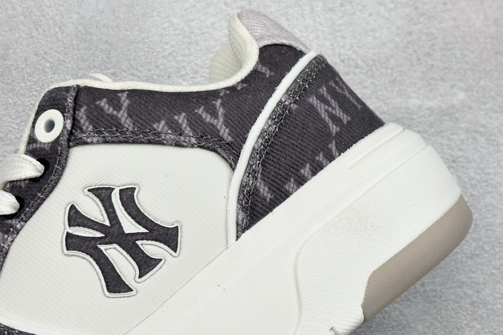 MLB CHUNKY LINER DENIM MONOGRAM SL 印刻老花 时尚舒适 休闲运动 防滑耐磨低帮学长鞋 3ASXM016N