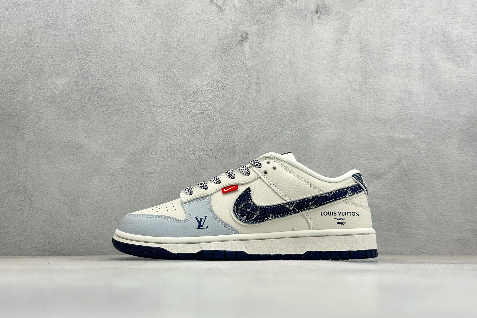 Nike SB Dunk Low LV联名 米灰蓝牛仔 低帮休闲板鞋 DN3168-001