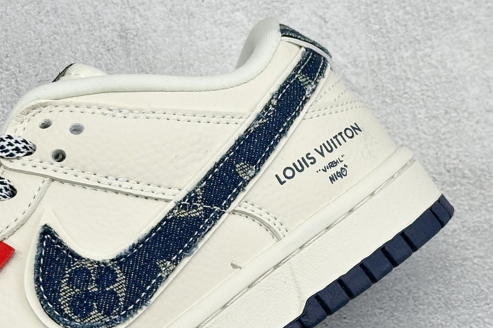 Nike SB Dunk Low LV联名 米灰蓝牛仔 低帮休闲板鞋 DN3168-001