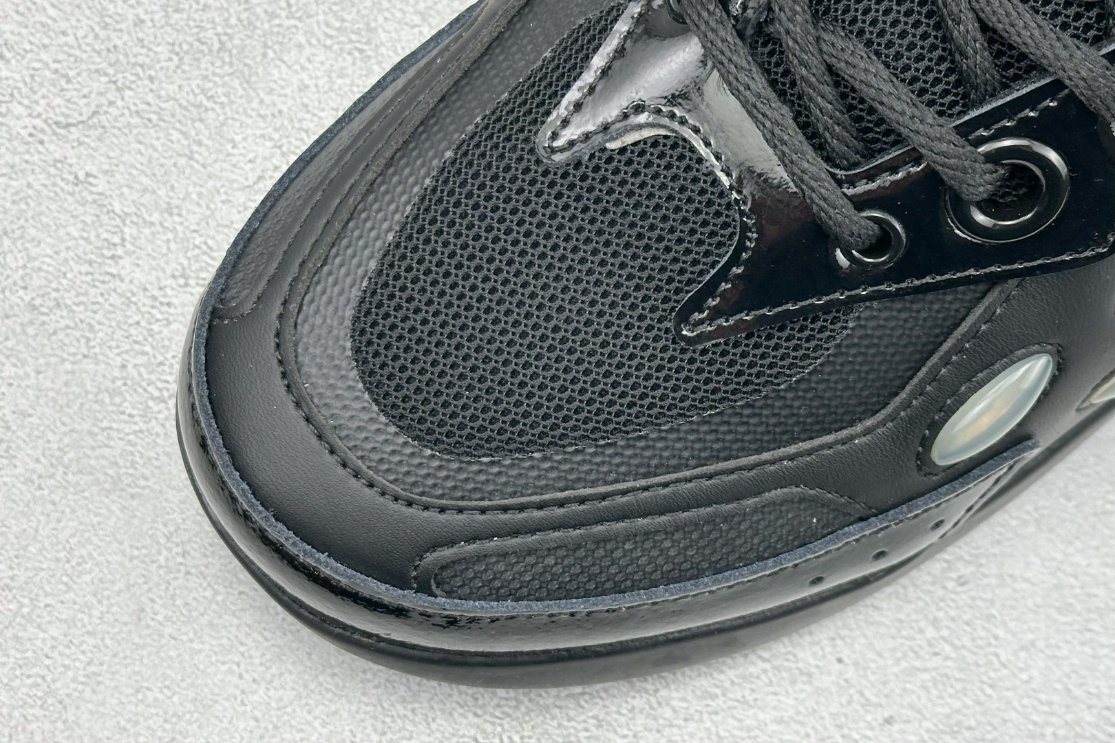 RAF SIMONS Cylon-21 织物皮革 圆头系带 低帮 生活休闲鞋 HR740011L