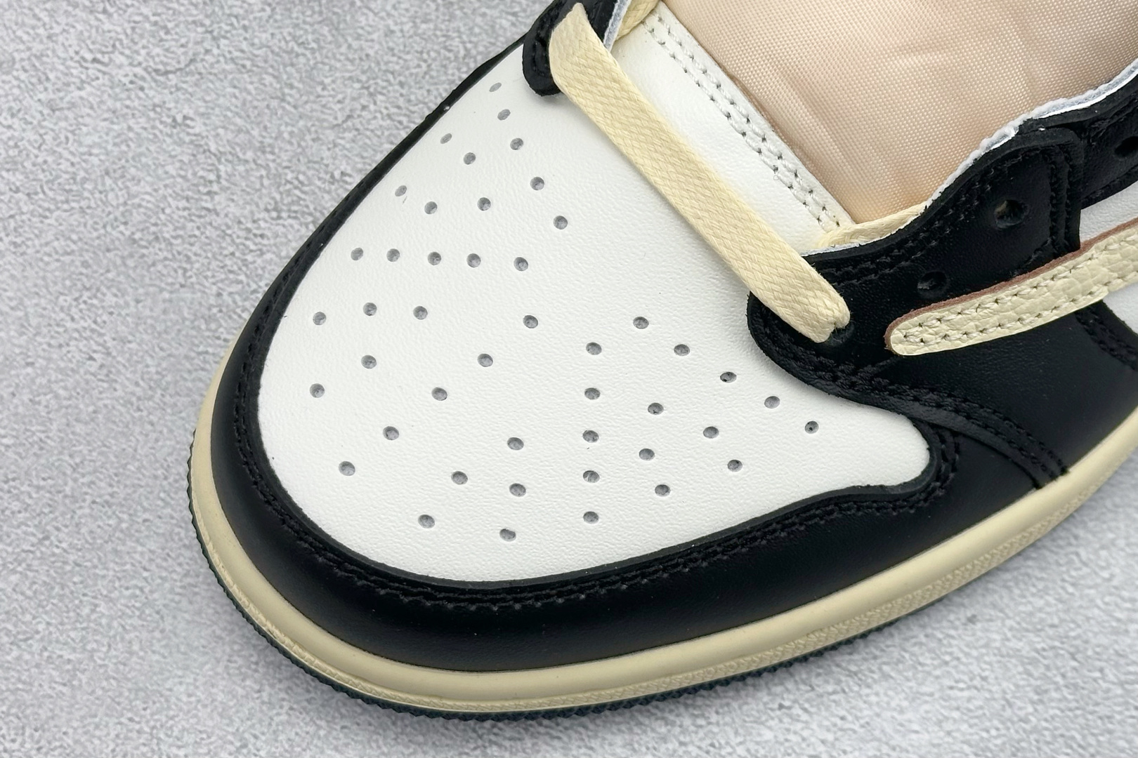 F版Fragment x TS x Air Jordan 1 Low 三方联名低帮倒钩板鞋 DM7866-400