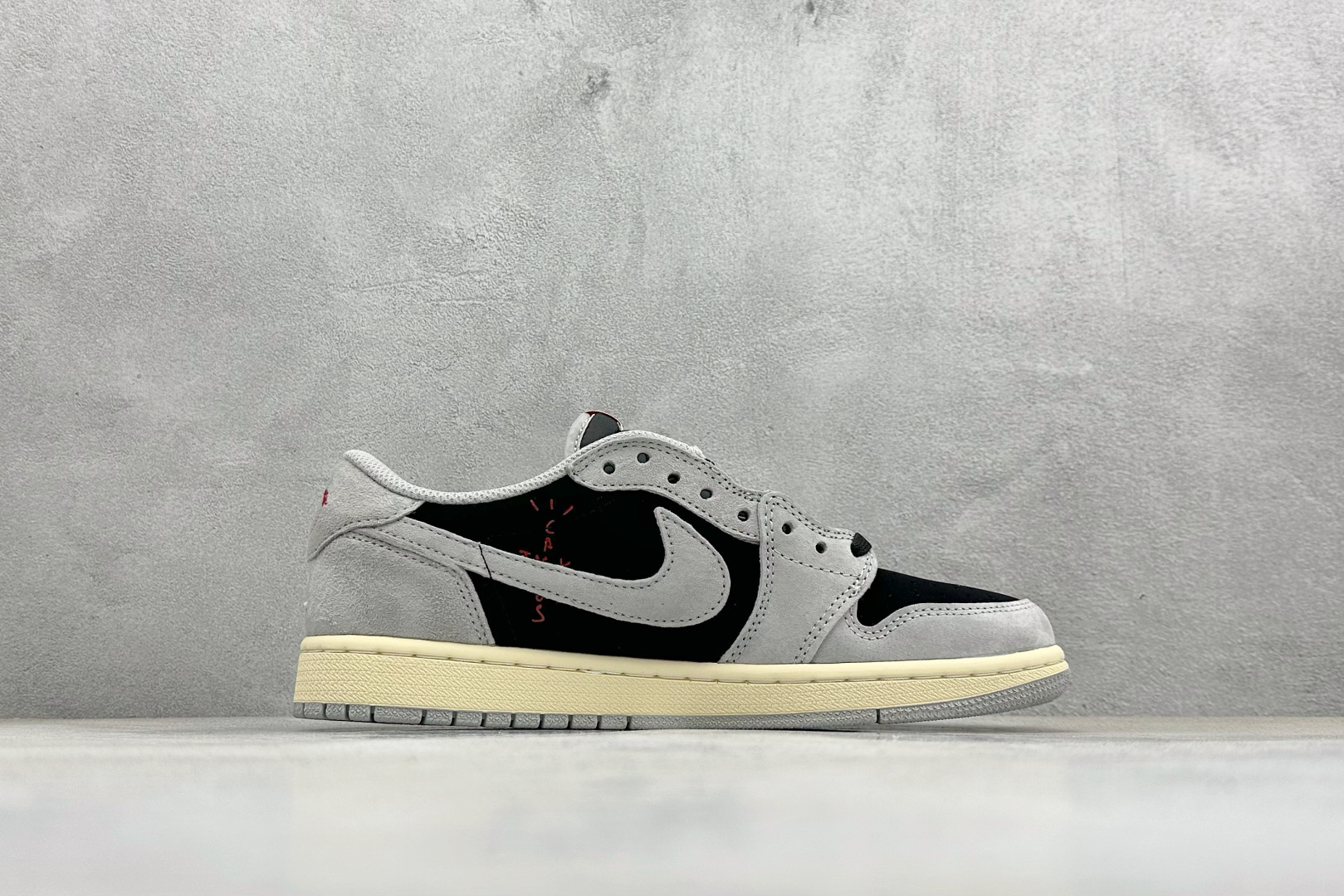 F版Fragment x TS x Air Jordan 1 Low 三方联名低帮倒钩板鞋 DM7866-010