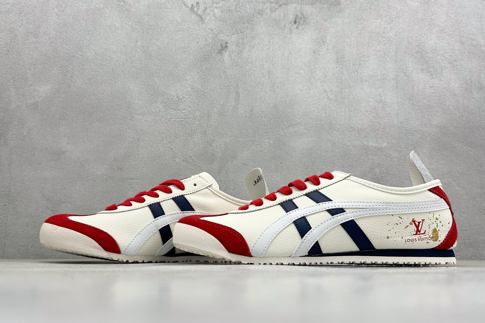 Onitsuka Tiger鬼塚虎 MEXICO 66 ‘DIY’定制球鞋系列 防滑耐磨透气轻便 低帮休闲鞋 DL408-138