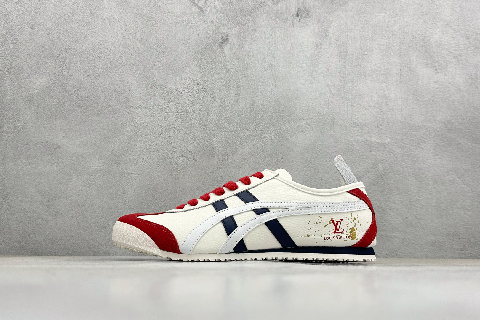 Onitsuka Tiger鬼塚虎 MEXICO 66 ‘DIY’定制球鞋系列 防滑耐磨透气轻便 低帮休闲鞋 DL408-138