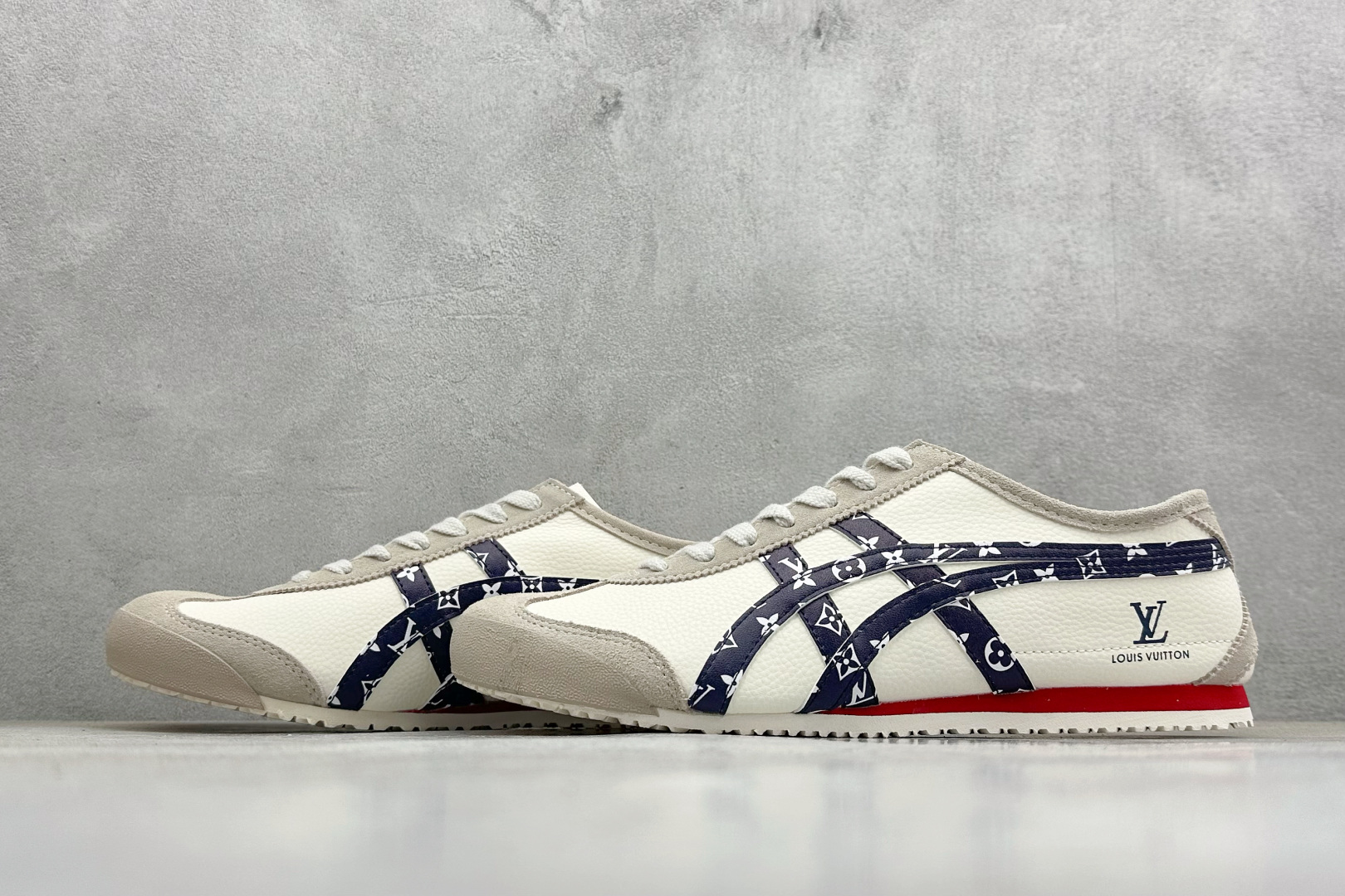 Onitsuka Tiger鬼塚虎 MEXICO 66 ‘DIY’定制球鞋系列 防滑耐磨透气轻便 低帮休闲鞋 DL408-144