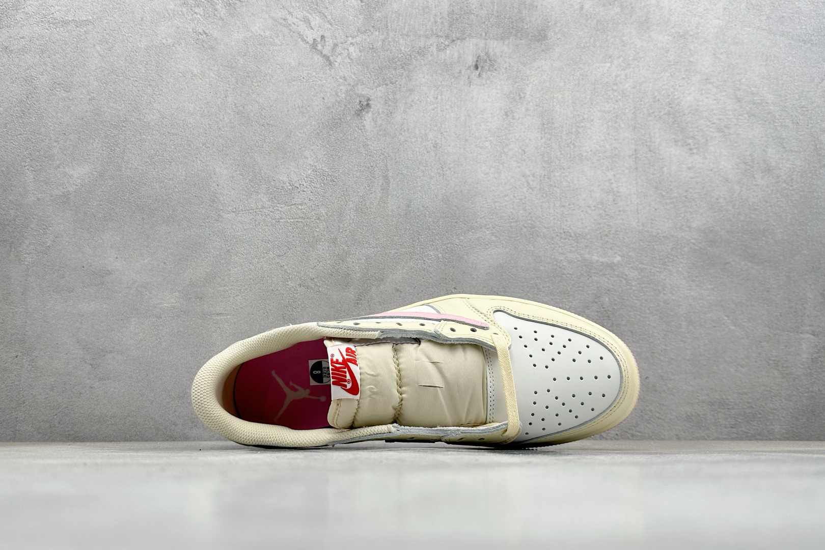 F版Fragment x TS x Air Jordan 1 Low 三方联名低帮倒钩板鞋 IQ7604-101