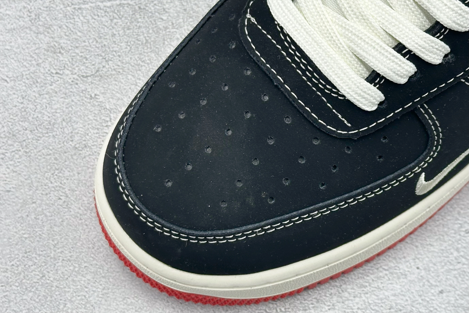 SC版NIke Air Force 1 '07 LOW 黑白红底 运动鞋 休闲鞋 DF0188-118