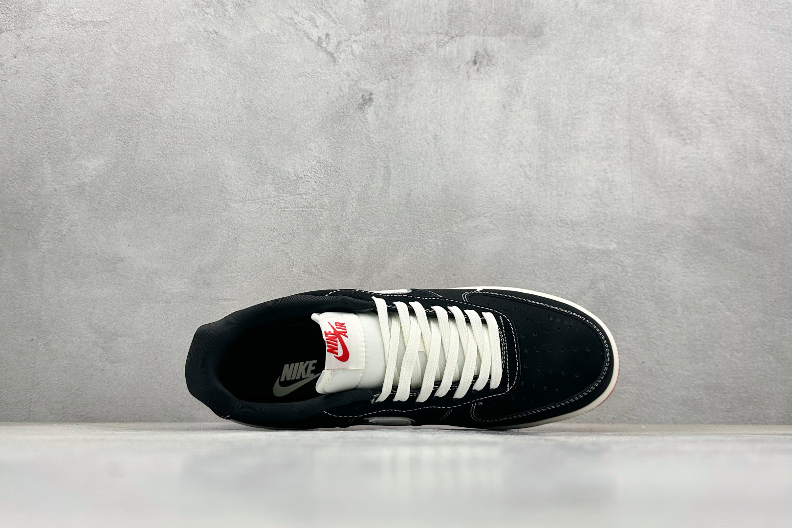 SC版NIke Air Force 1 '07 LOW 黑白红底 运动鞋 休闲鞋 DF0188-118