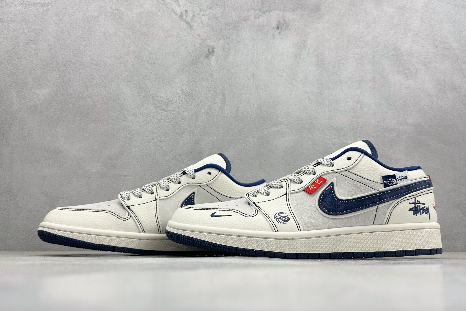 Air Jordan 1 Low AJ1 乔1 斯图西联名 高端定制 低帮复古篮球鞋 YX5066-316