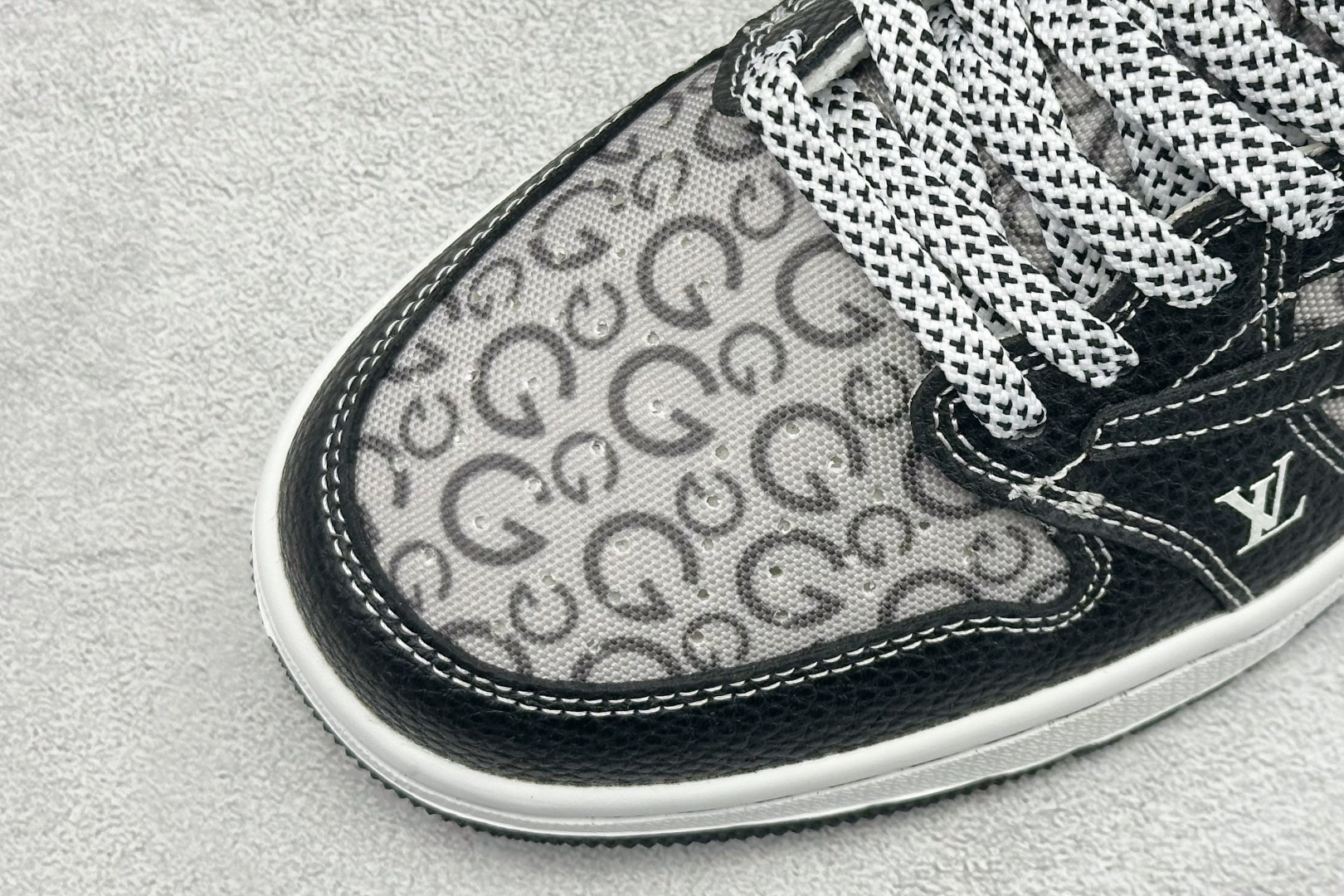 XC版Travis Scott x Fragment Design x Jordan Air Jordan 1 Low SP “LV联名——黑荔纹” DZ5899-041