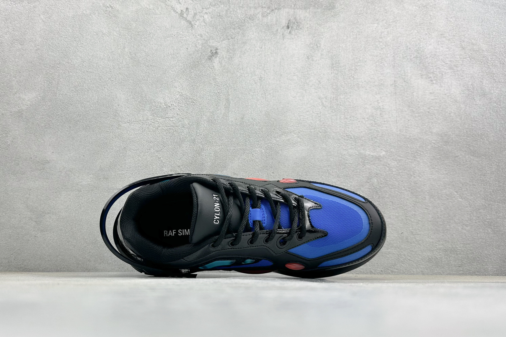 RAF SIMONS Cylon-21 织物皮革 圆头系带 低帮 生活休闲鞋 HR740010L