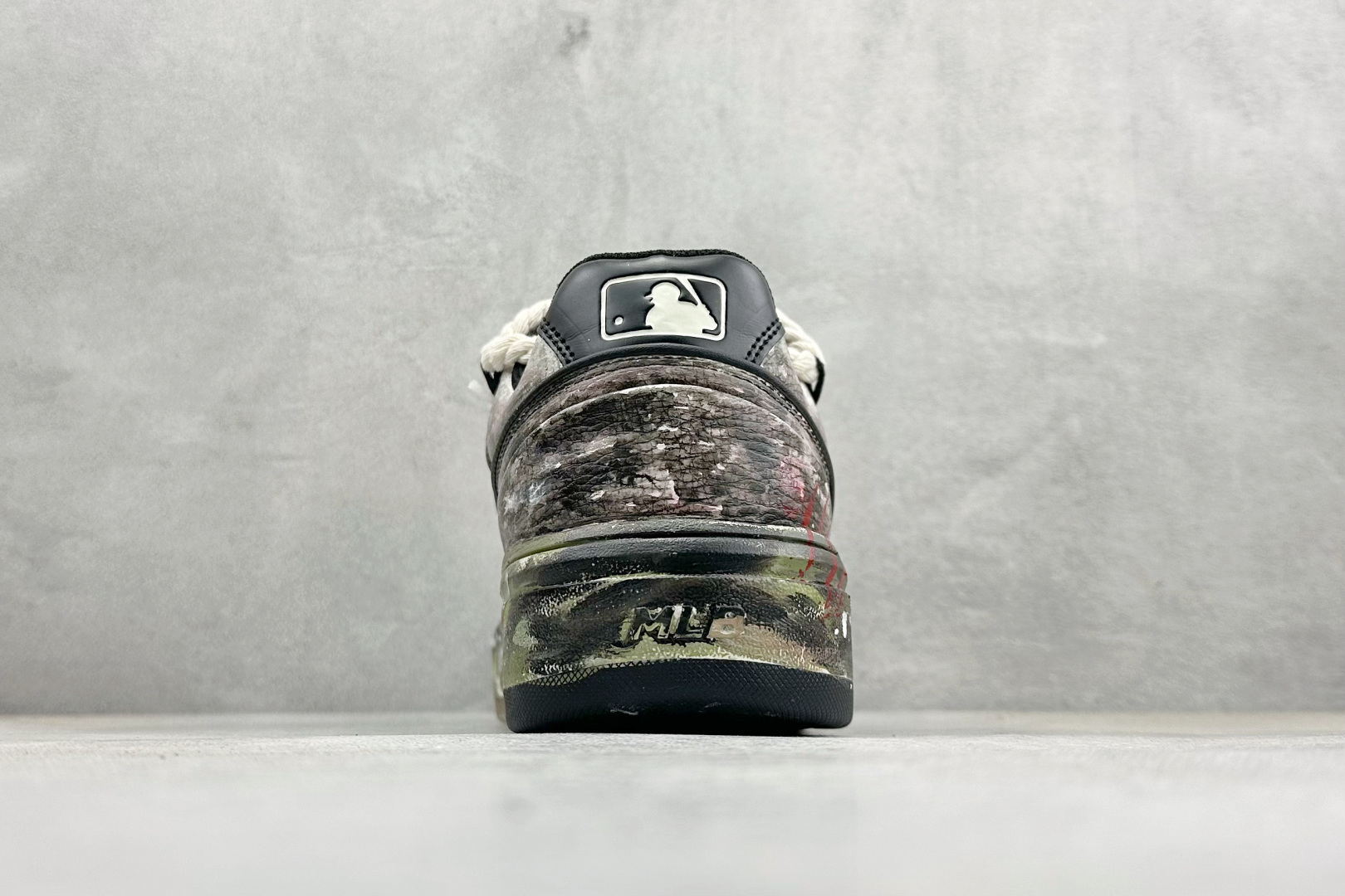 MLB NY 印花网红学长鞋绑带 定制涂鸦恶作剧 3ASXCA12N