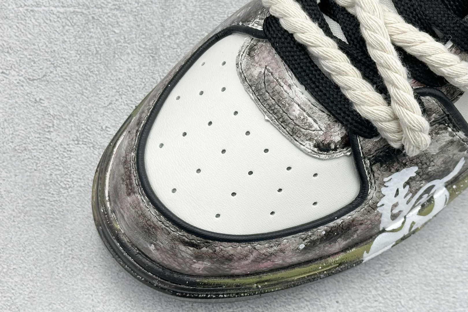 MLB NY 印花网红学长鞋绑带 定制涂鸦恶作剧 3ASXCA12N