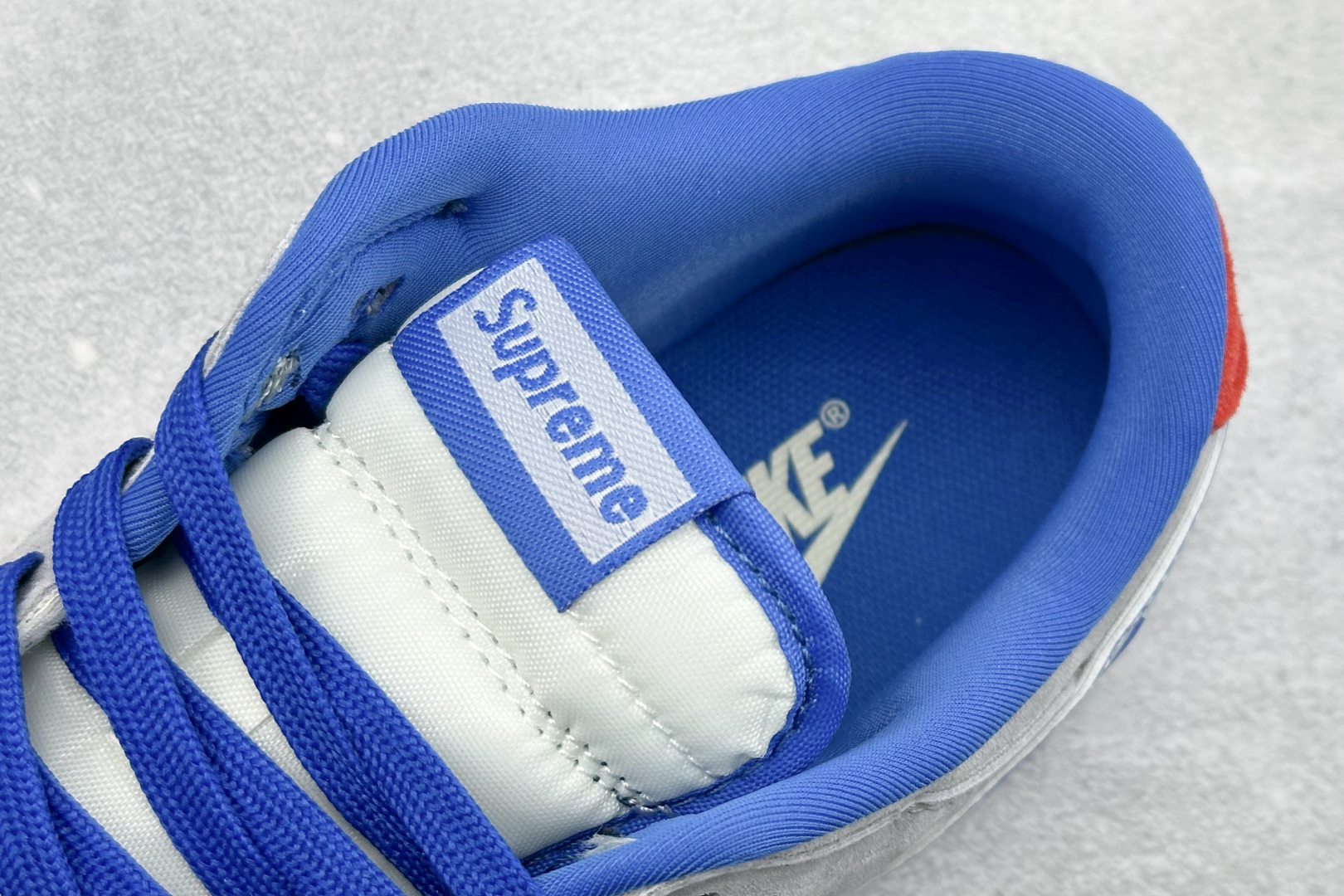 Nike SB Dunk Low “Superme联名------灰蓝麂皮” 高端定制 低帮休闲板鞋 DD1988-009