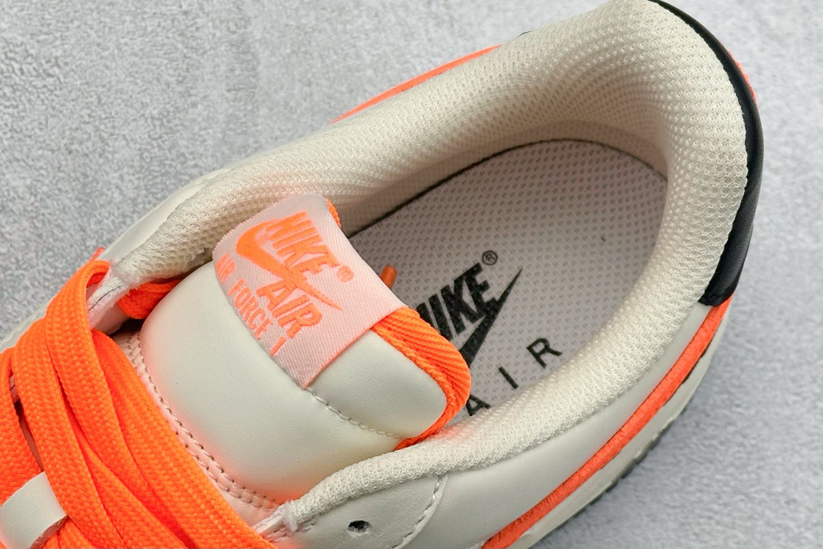 SC版Nike Air Force 1'07 Low 米白艳橙 空军低帮休闲板鞋 NH0601-582