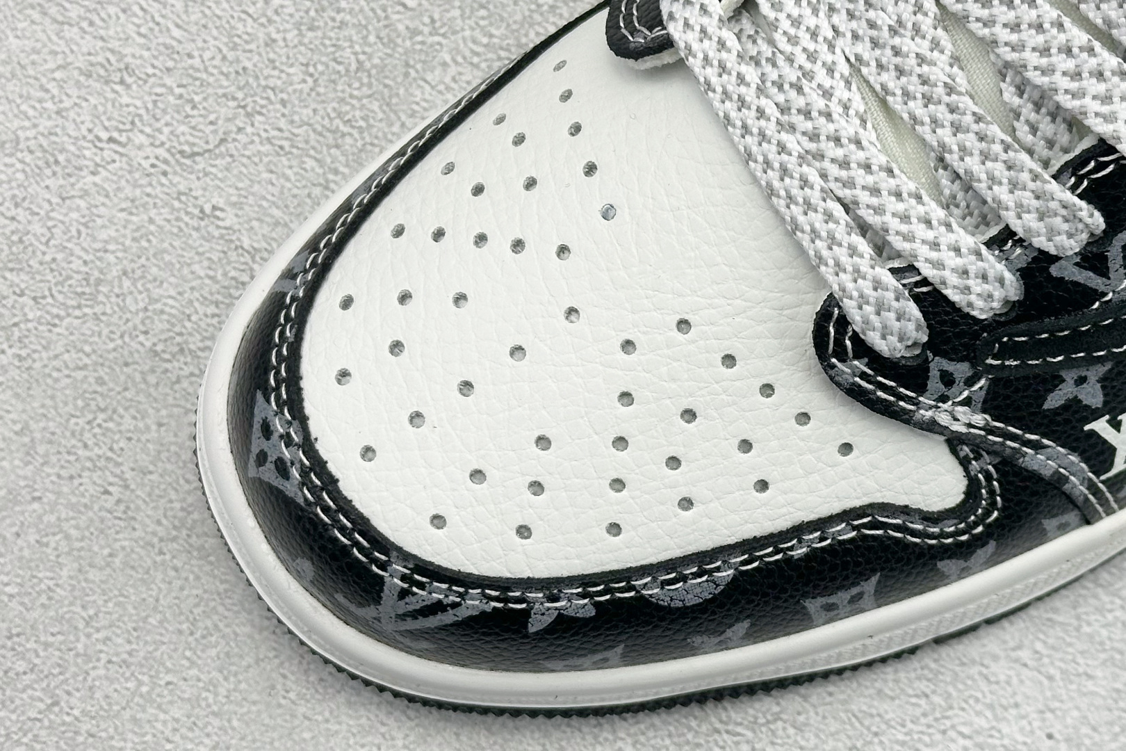 XC版Air Jordan 1 Low AJ1 乔1 LV联名款 高端定制 低帮复古篮球鞋 DZ5899-036