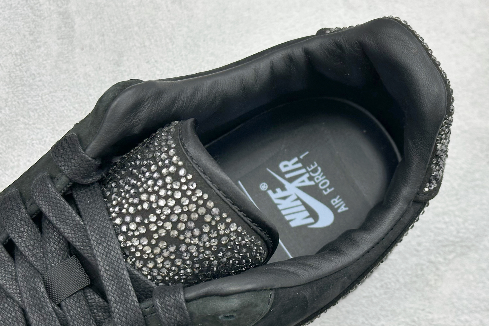 PK版Nike Air Force 1 Jaluxe 黑钻 空军一号 低帮板鞋 IQ9772-001