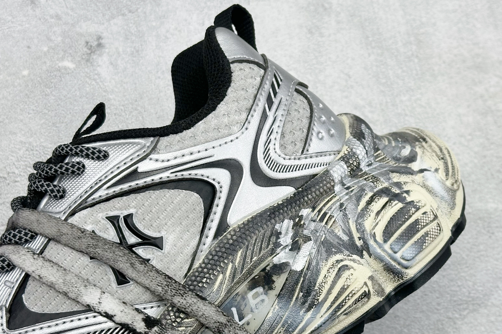 MLB NY 印花网红老爹跑鞋 手工定定制涂鸦恶作剧 3ASHWD15N