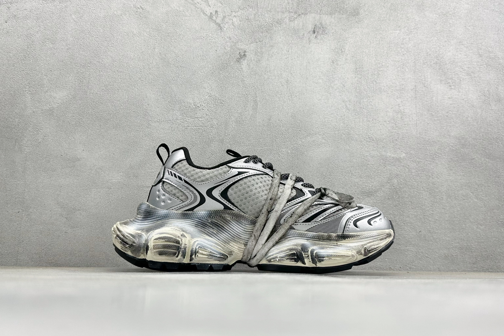 MLB NY 印花网红老爹跑鞋 手工定定制涂鸦恶作剧 3ASHWD15N