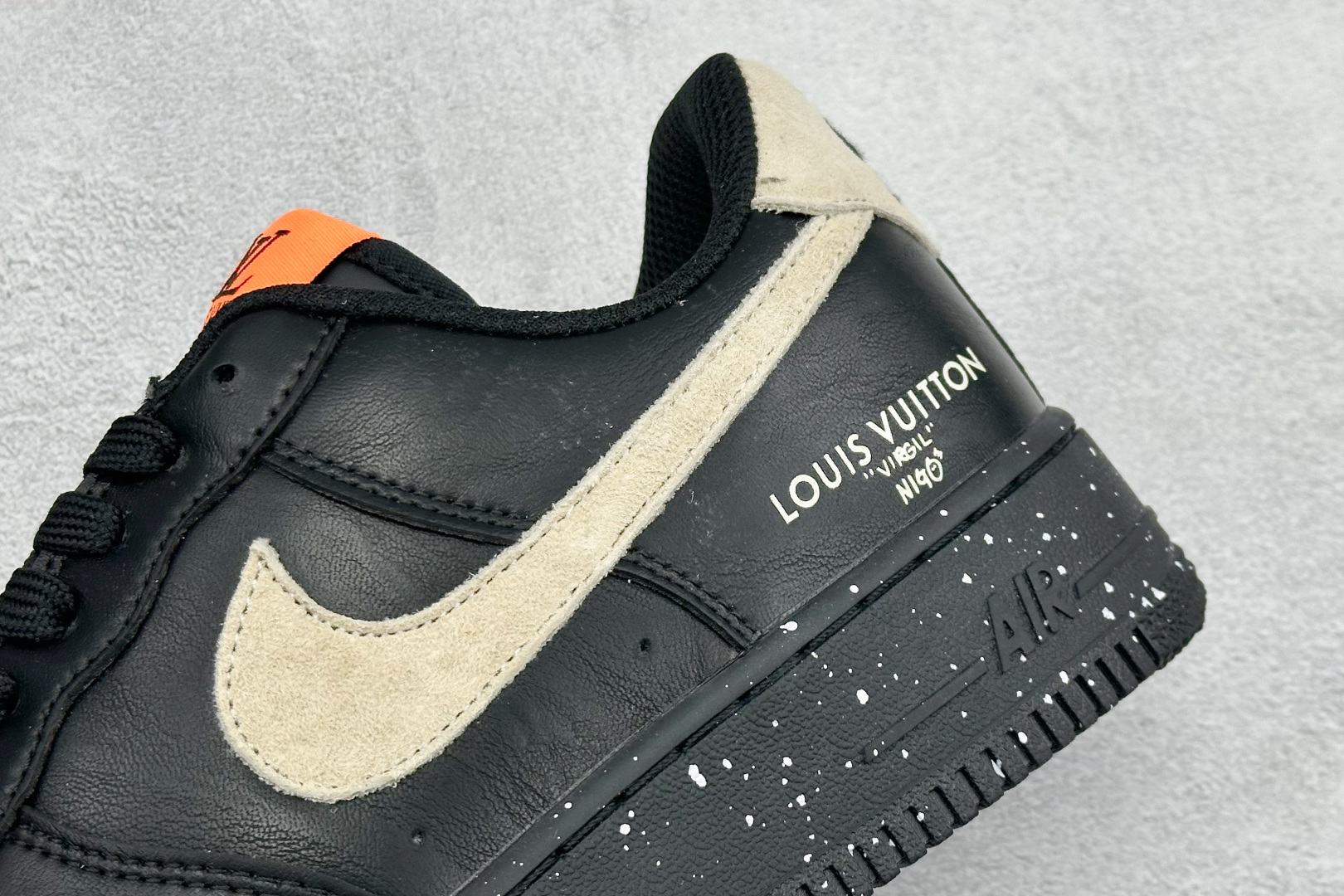 SC版Nike Air Force 1'07 Low 联名 墨黑星点 空军一号低帮休闲板鞋 NH0601-586