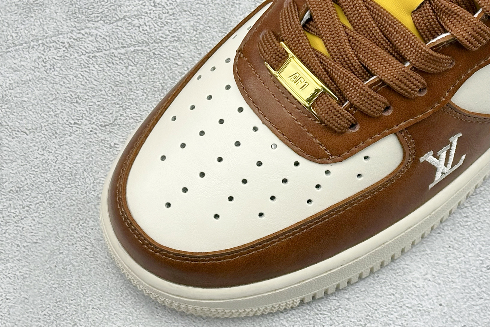 SC版NIke Air Force 1 '07 Low “LV联名--奶白咖棕” 空军一号低帮 IH1817-800
