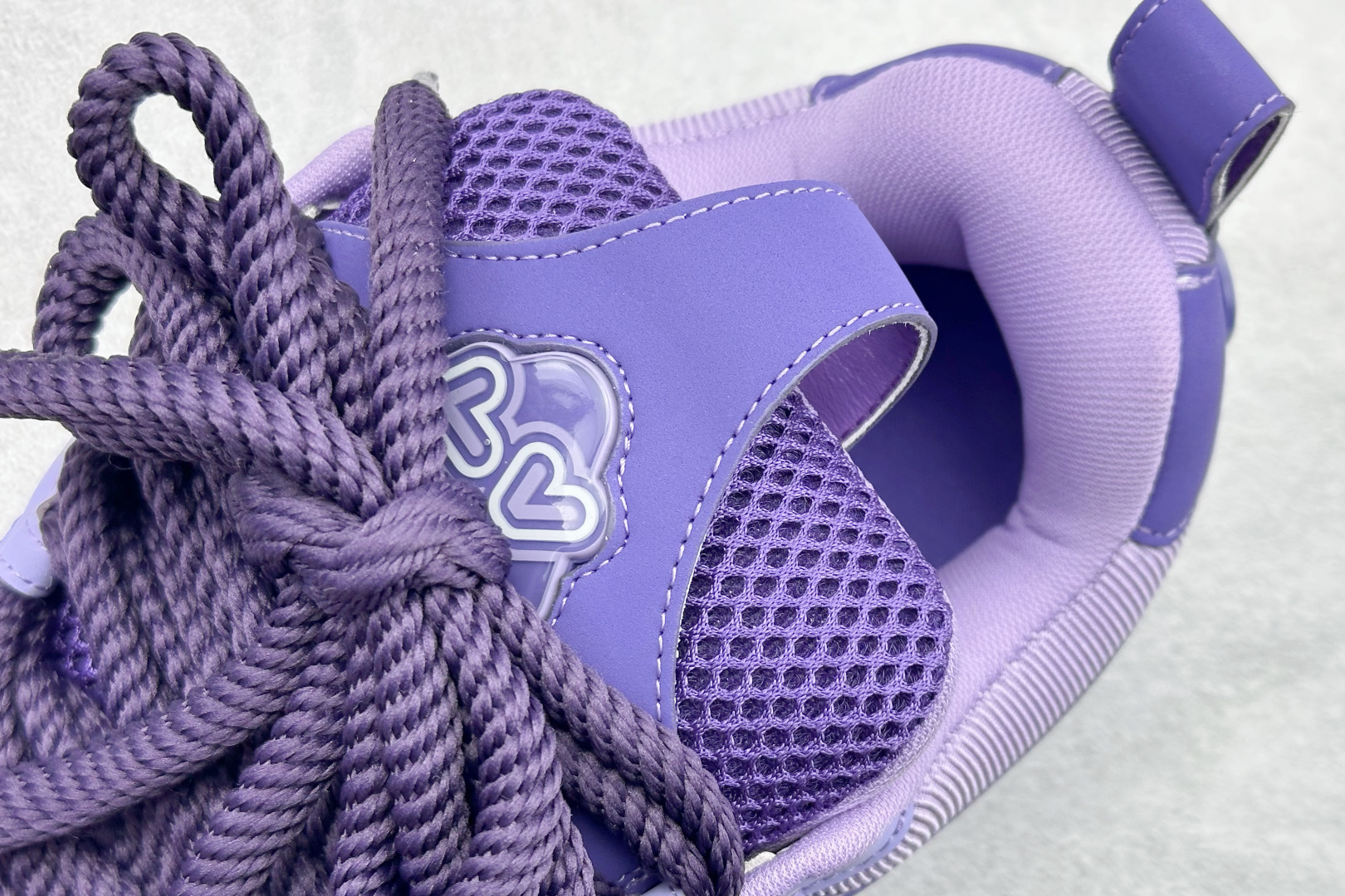 YS纯原LOUISVUITTONSkate小牛皮超大花朵印花低帮板鞋男女同款紫色