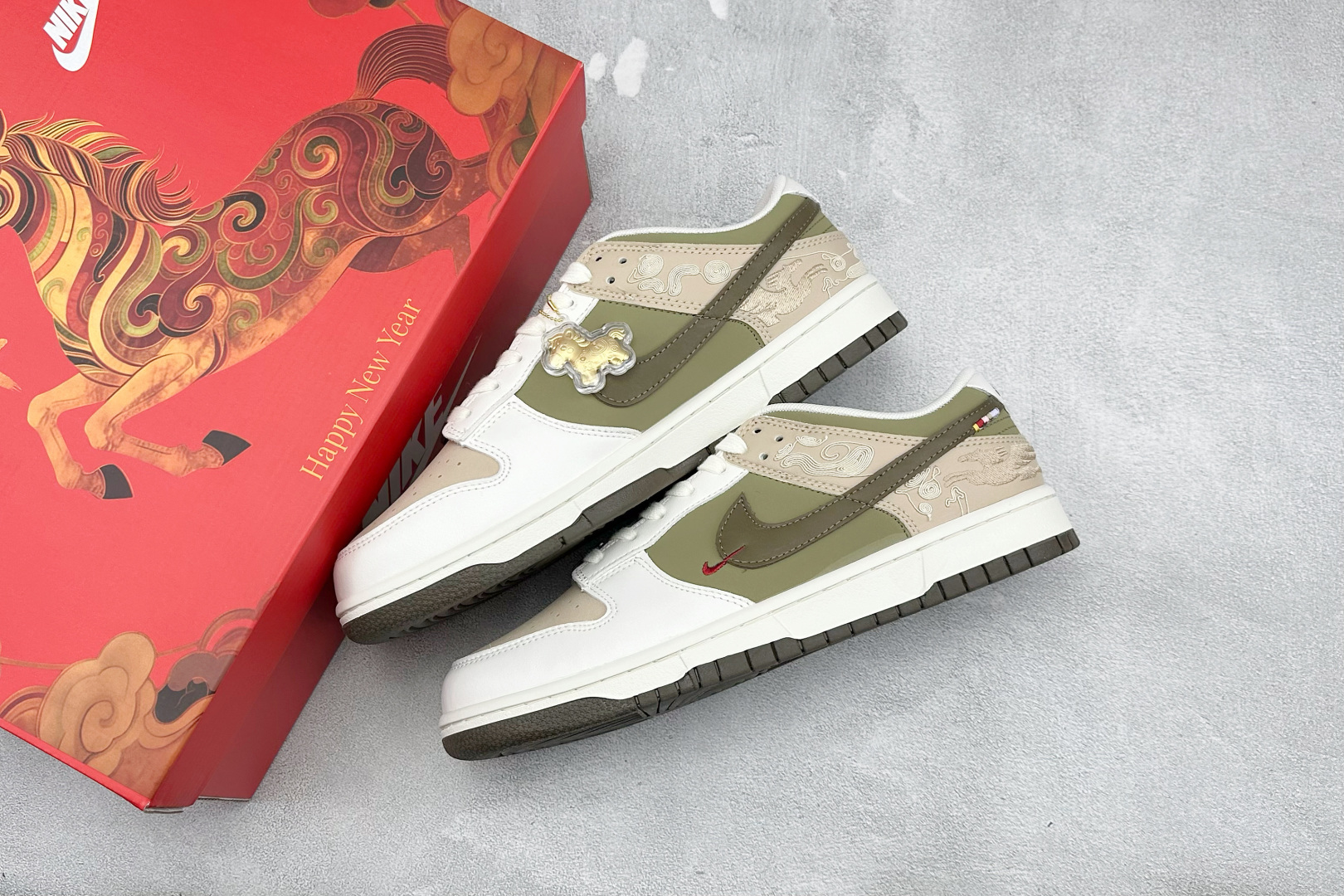 带礼盒芯片Nike Dunk Pegasus Pack CNY 马年限定 防滑耐磨 耐克 舒适百搭 低帮板鞋 IQ1118-220