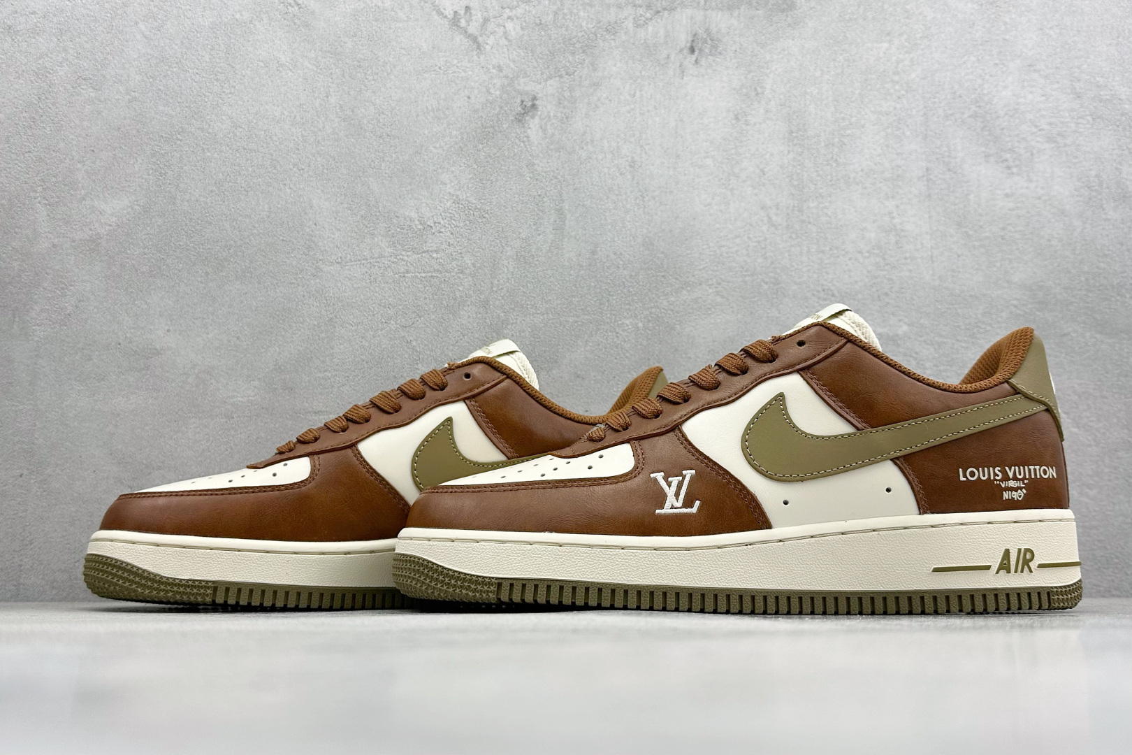 SC版Nike Air Force 1'07 Low 联名 白棕摩卡 空军一号低帮休闲板鞋 NH0601-590