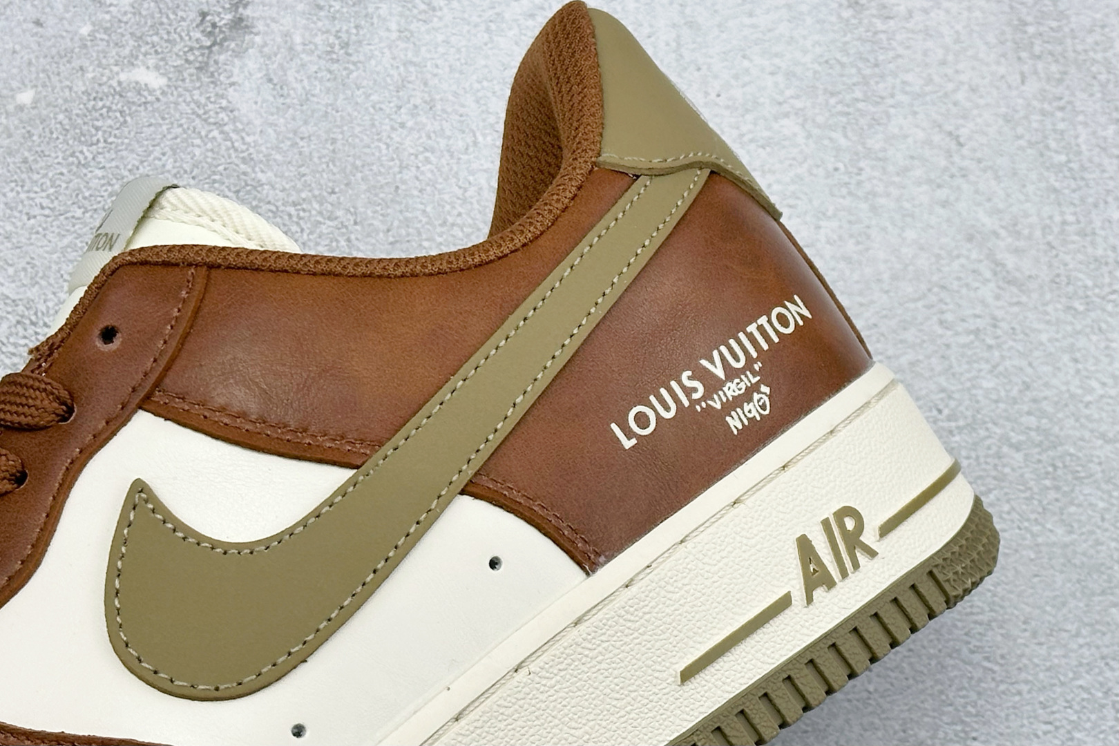 SC版Nike Air Force 1'07 Low 联名 白棕摩卡 空军一号低帮休闲板鞋 NH0601-590