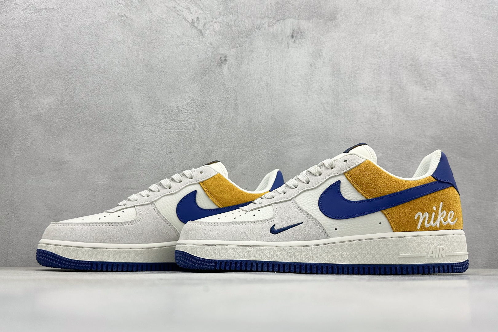 260 SC版Nike Air Force 1'07 Low 白灰棕蓝拼接 空军一号低帮休闲板鞋 HF2794-100