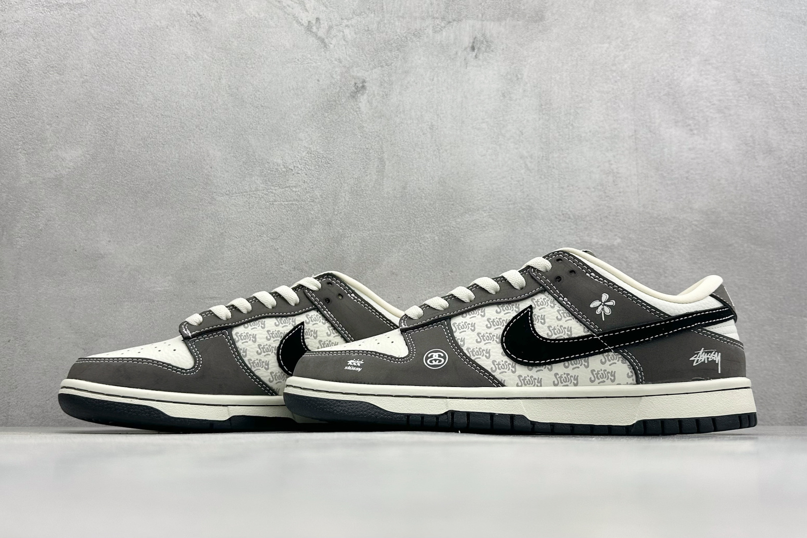 280 Nike SB Dunk Low ”斯图西联名“——白灰” 高端定制 低帮休闲板鞋 YF9511-914