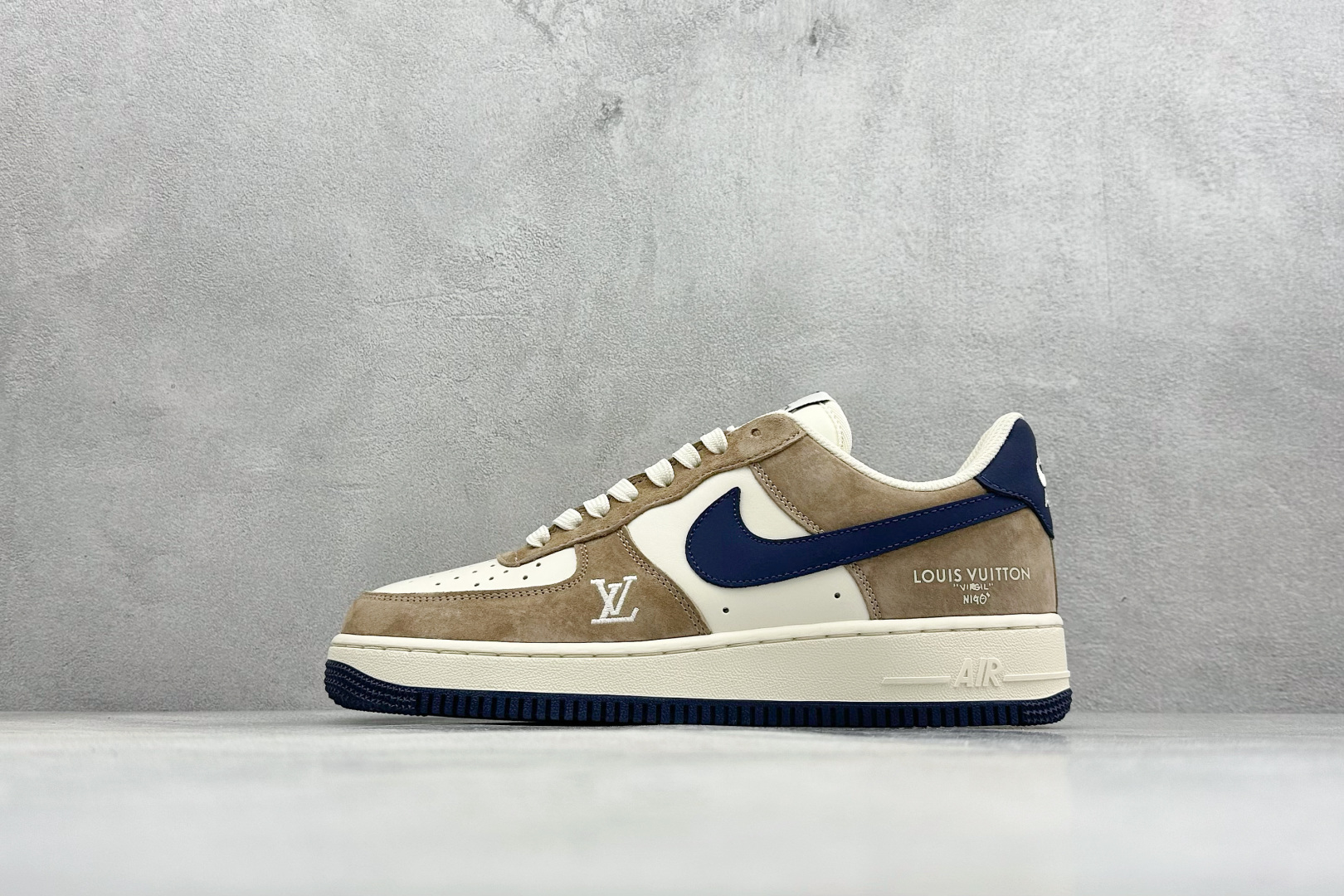 SC版Nike Air Force 1’07 Low 联名 米棕藏蓝 空军一号低帮休闲板鞋 NH0601-589