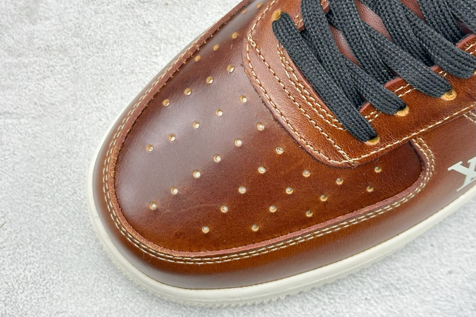 SC版NIke Air Force 1 '07 Low “LV联名--棕黑白底” 空军一号低帮 运动鞋 DF0188-120