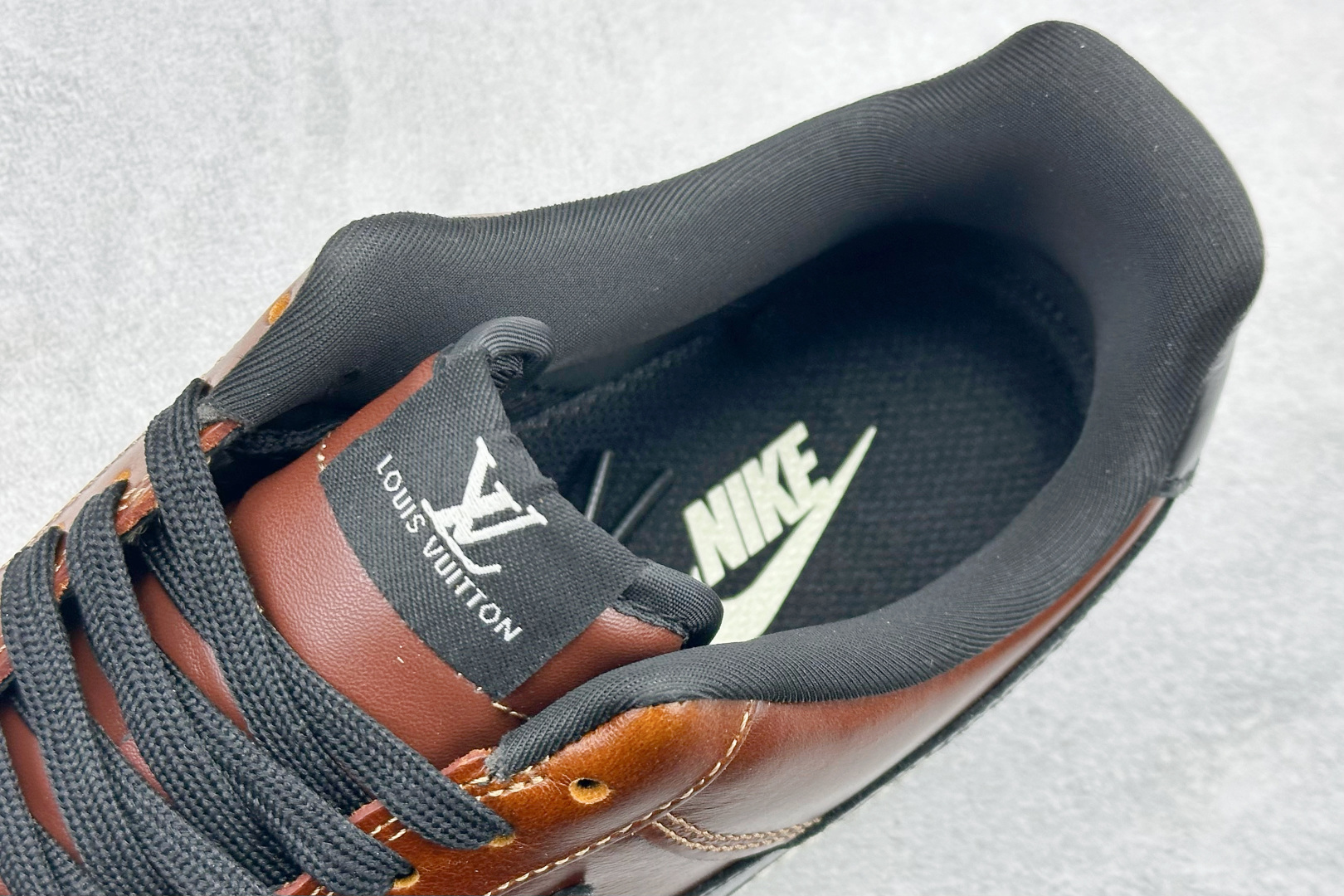 SC版NIke Air Force 1 '07 Low “LV联名--棕黑白底” 空军一号低帮 运动鞋 DF0188-120