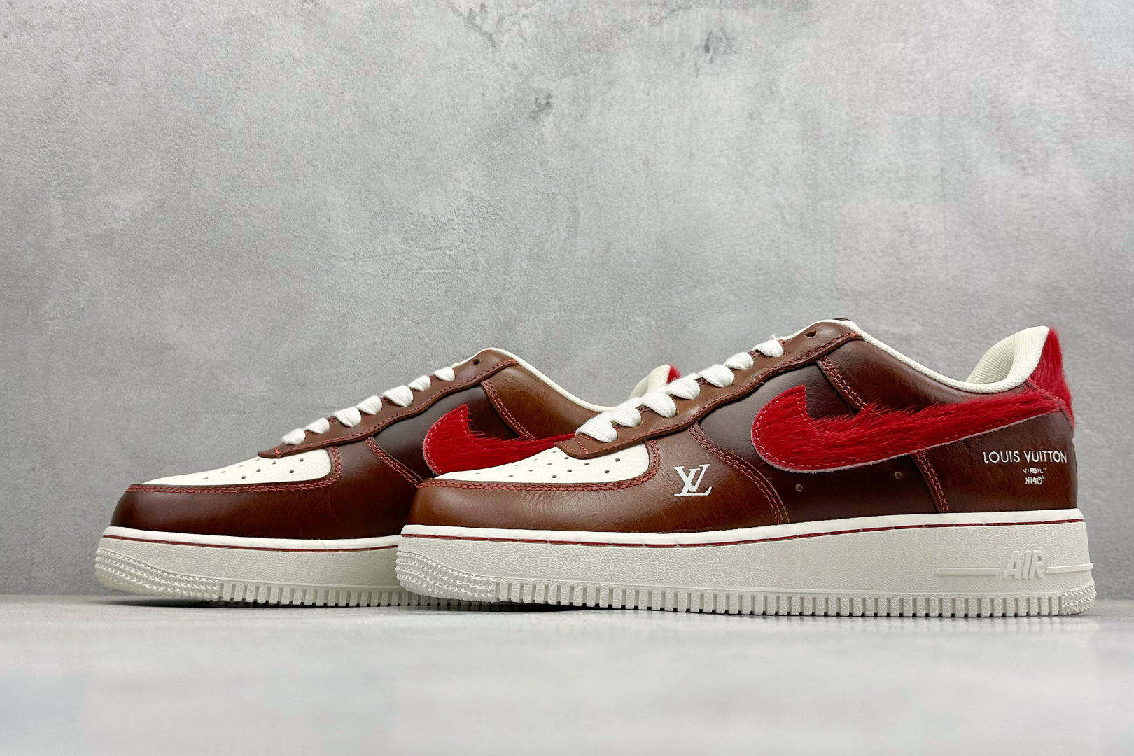 SC版Nike Air Force 1'07 Low 马年限定 复古棕咖赤红 空军一号低帮休闲板鞋 FV3694-103