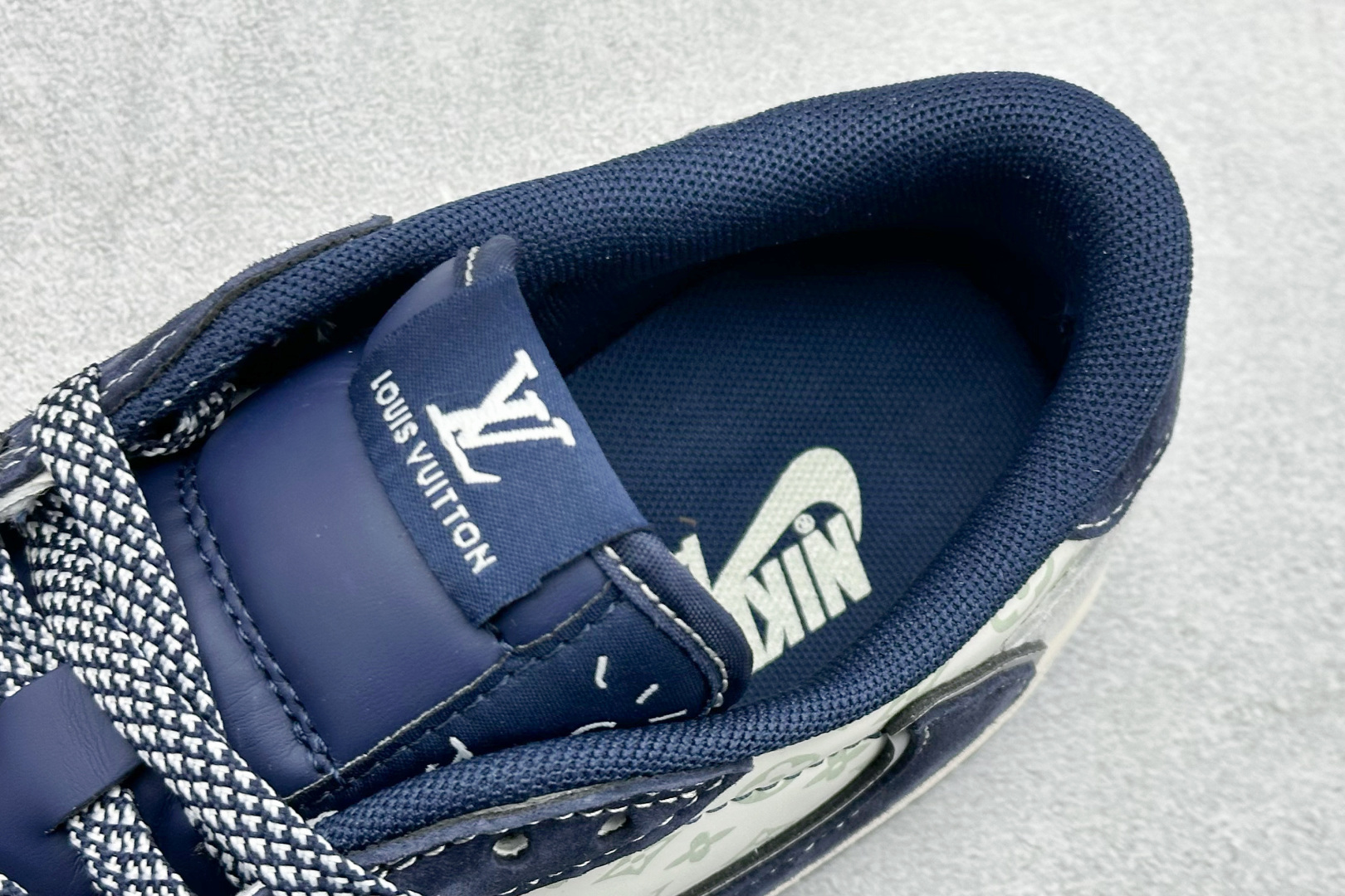 Air Jordan 1 Low AJ1 乔1 LV联名 高端定制 倒钩低帮复古篮球鞋 CX5050-Y37