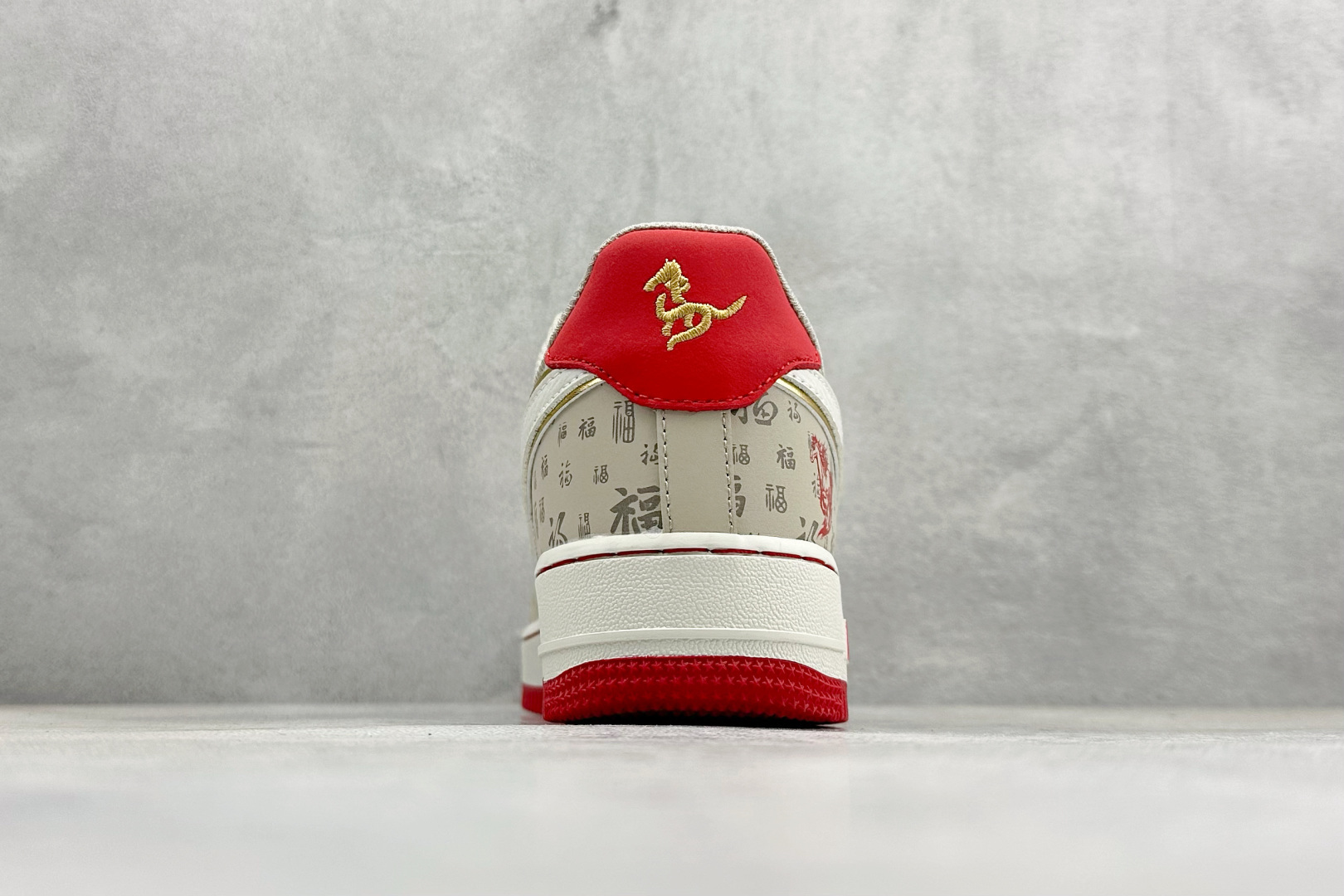 SC版NIke Air Force 1 '07 Low “马年限定--福韵米红” 空军一号低帮 运动鞋 休闲鞋 NH0601-502