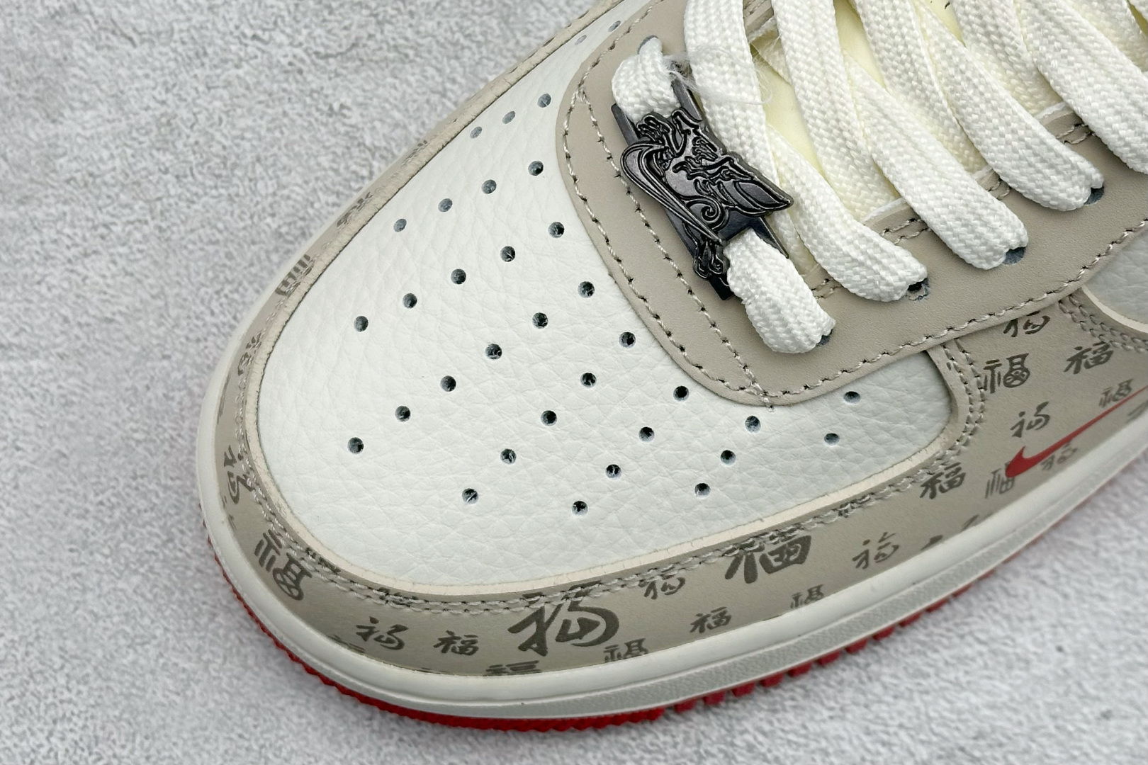 SC版NIke Air Force 1 '07 Low “马年限定--福韵米红” 空军一号低帮 运动鞋 休闲鞋 NH0601-502
