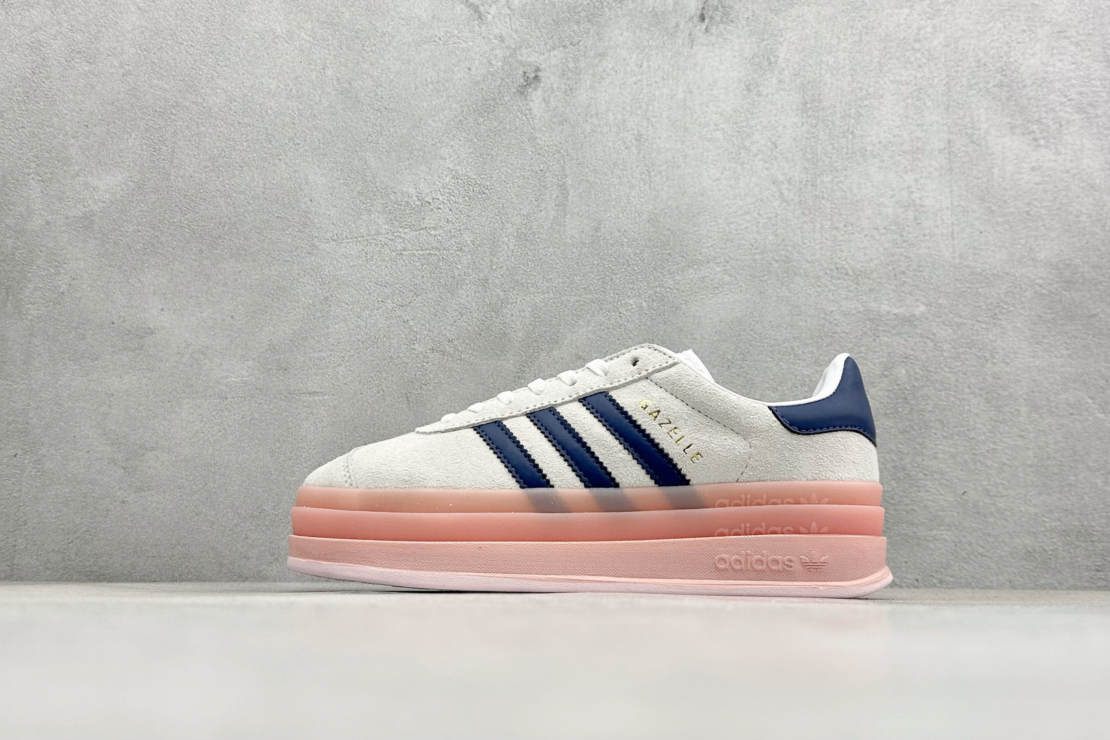 FX版Adidas Originals Gazelle Bold 三叶草厚底休闲防滑耐磨低帮板鞋 IE6508