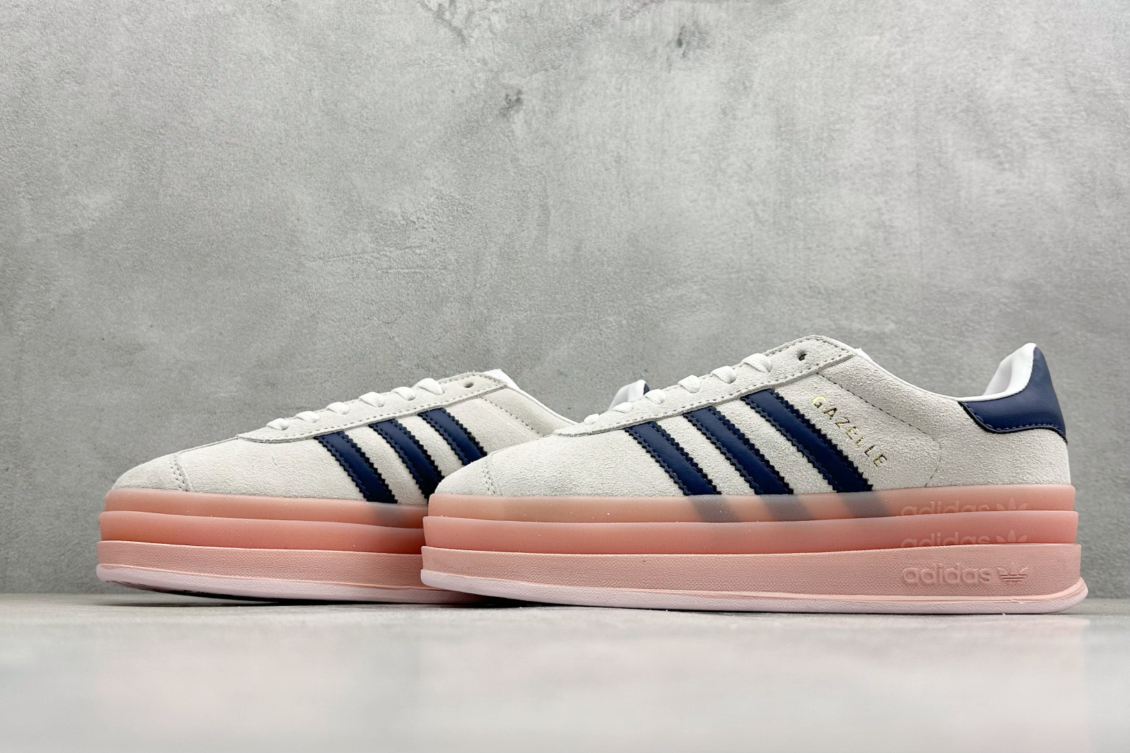 FX版Adidas Originals Gazelle Bold 三叶草厚底休闲防滑耐磨低帮板鞋 IE6508