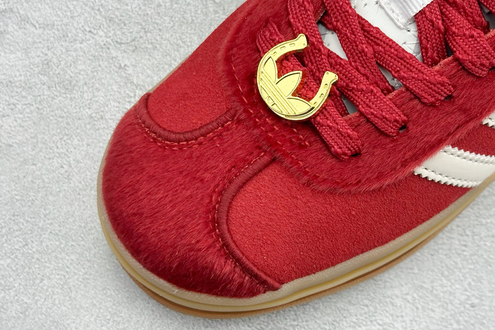 FX版Adidas Originals Gazelle Bold 马年限定 三叶草厚底休闲防滑耐磨低帮板鞋 KJ4293