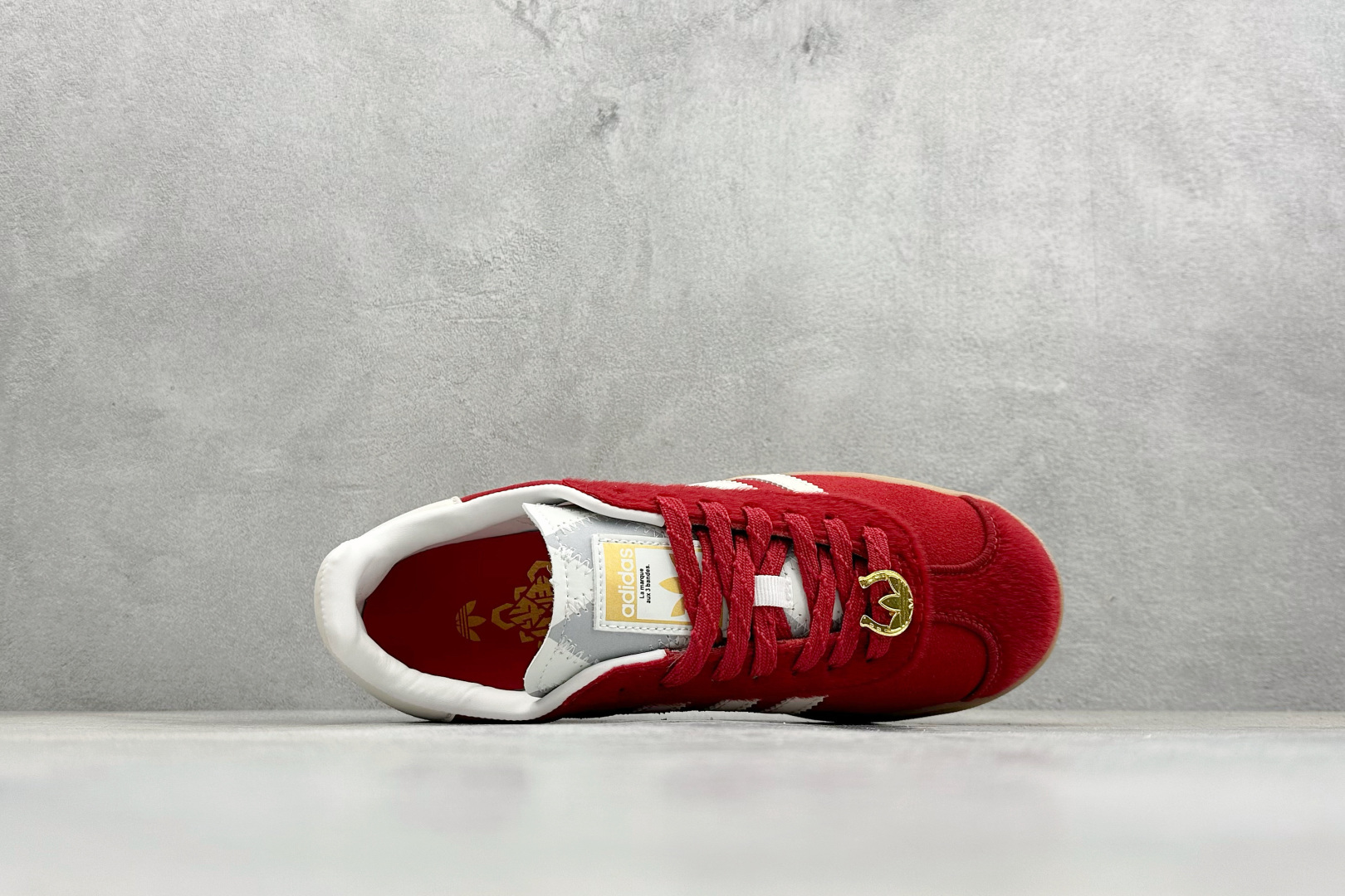 FX版Adidas Originals Gazelle Bold 马年限定 三叶草厚底休闲防滑耐磨低帮板鞋 KJ4293