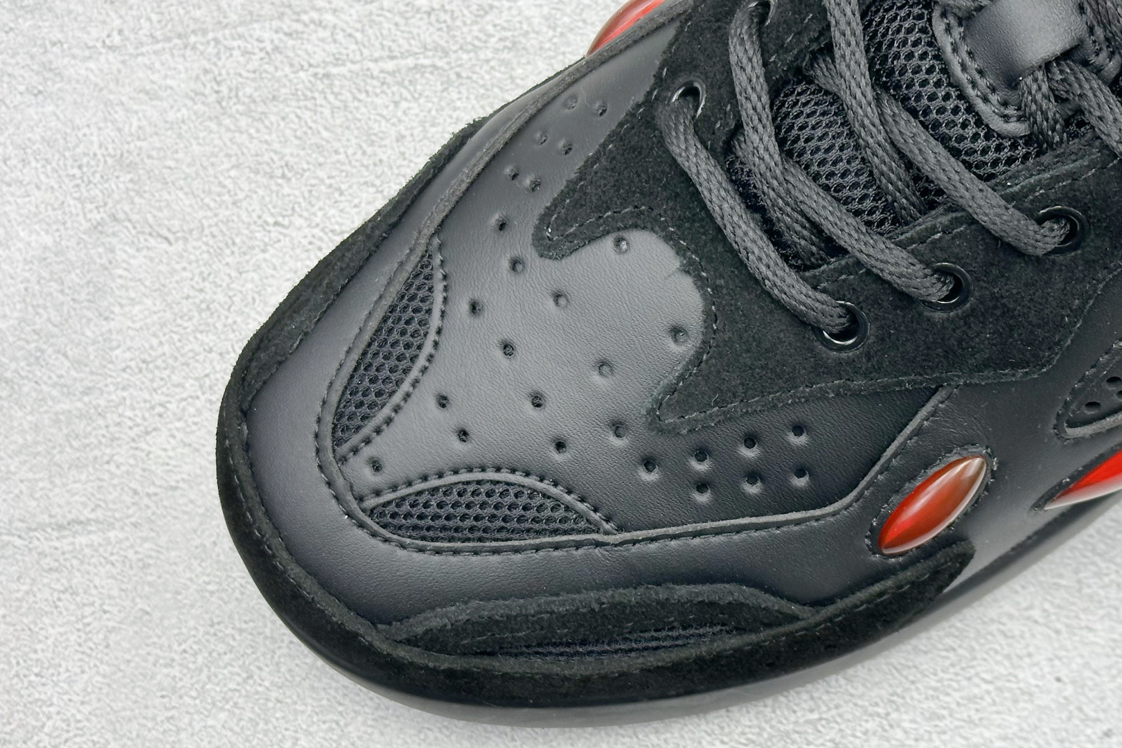 RAF SIMONS Cylon-21 织物皮革 圆头系带 低帮 生活休闲鞋 HR740003S