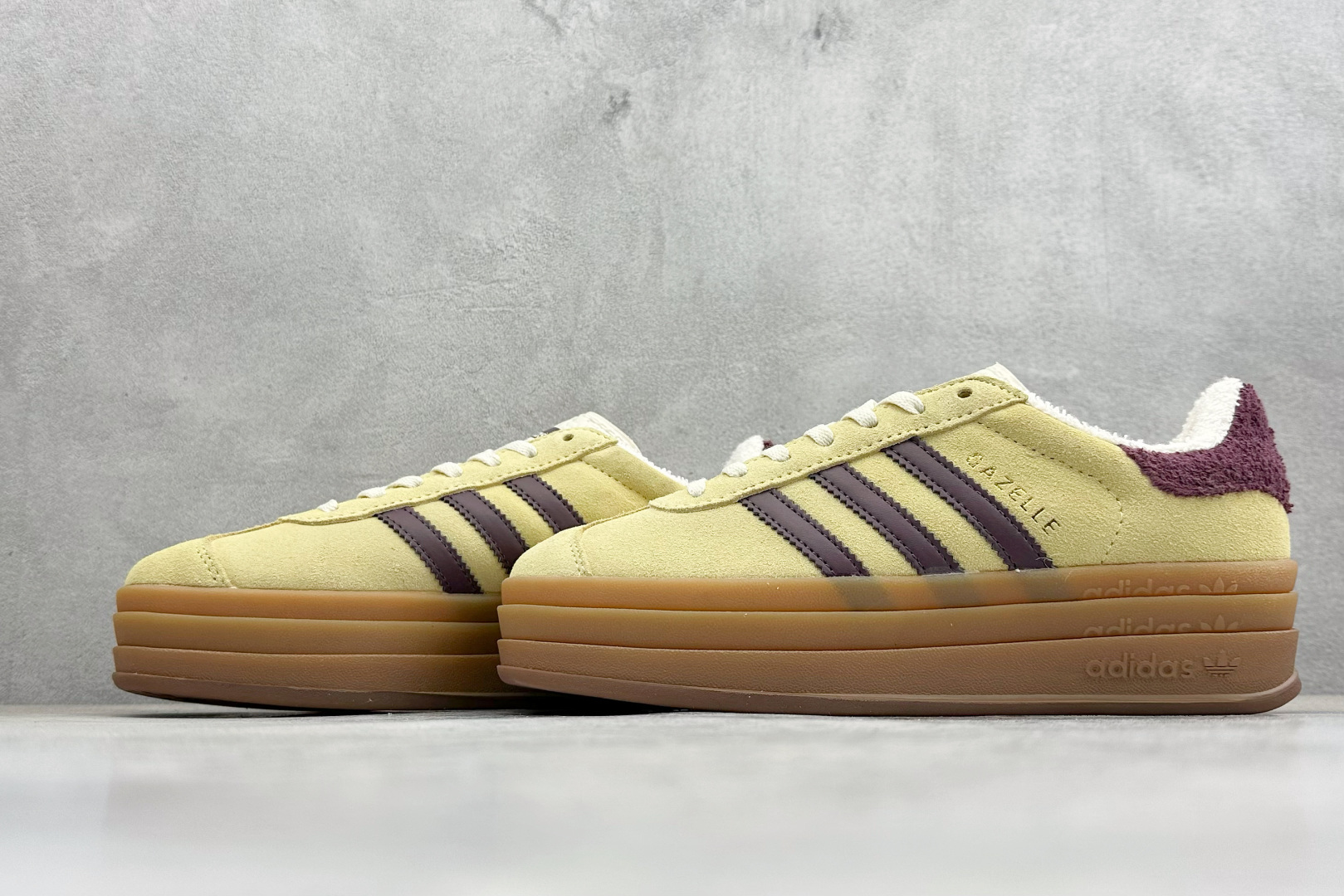 FX版Adidas Originals Gazelle Bold 三叶草厚底休闲防滑耐磨低帮板鞋 IF5937