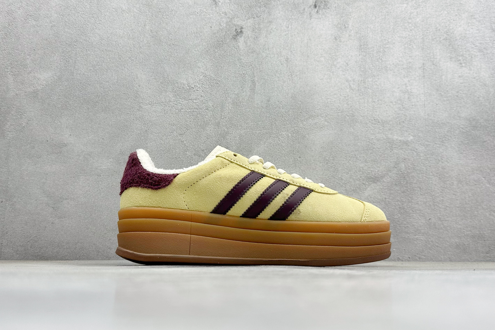 FX版Adidas Originals Gazelle Bold 三叶草厚底休闲防滑耐磨低帮板鞋 IF5937