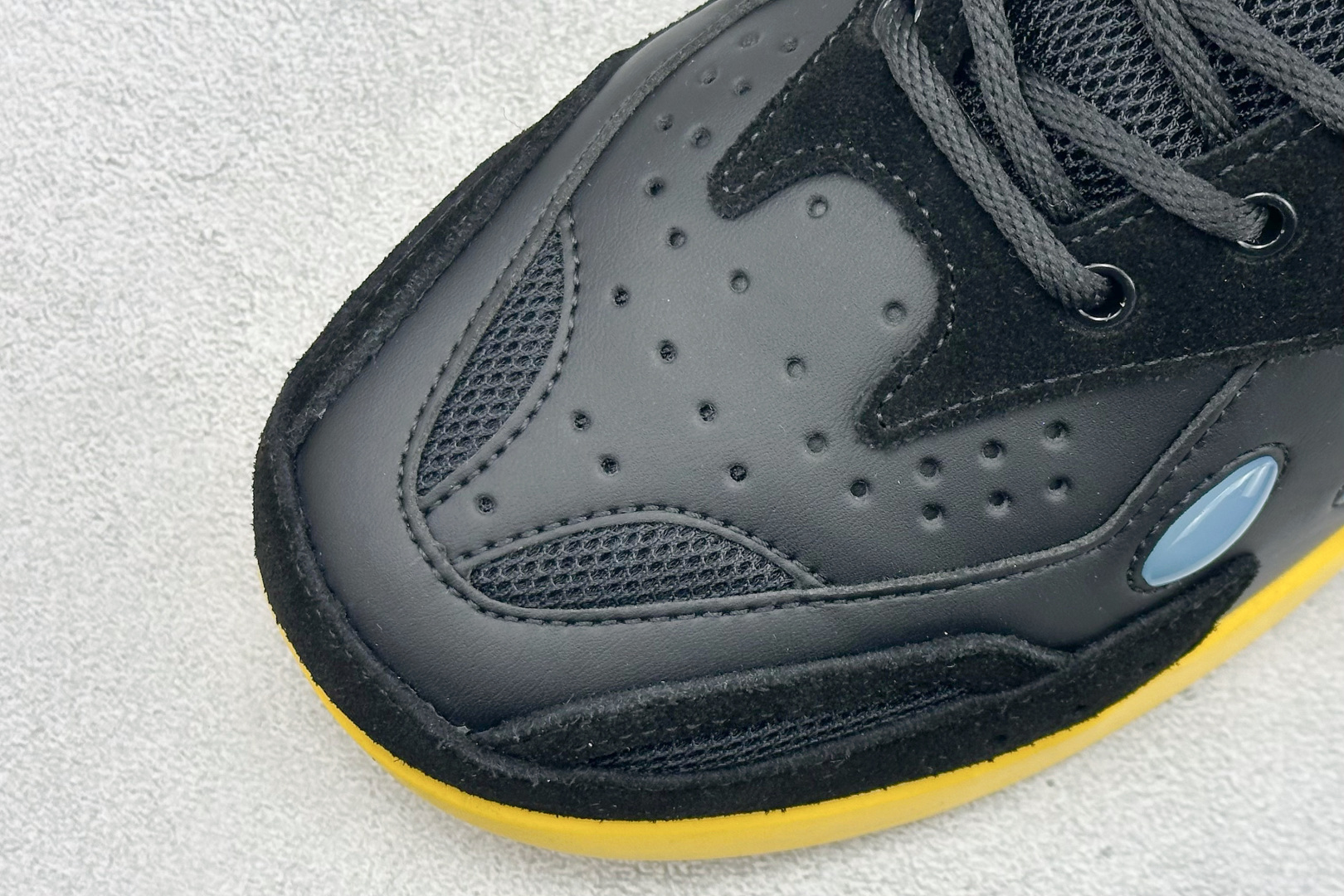 RAF SIMONS Cylon-21 织物皮革 圆头系带 低帮 生活休闲鞋 HR740003L