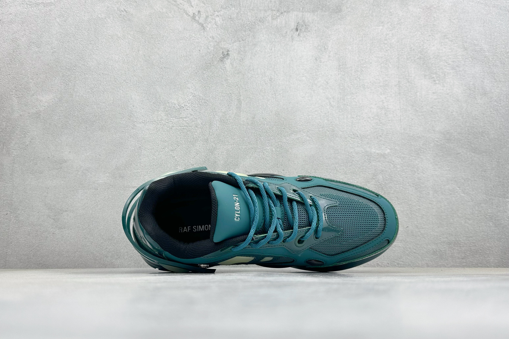 RAF SIMONS Cylon-21 织物皮革 圆头系带 低帮 生活休闲鞋 HR740011L
