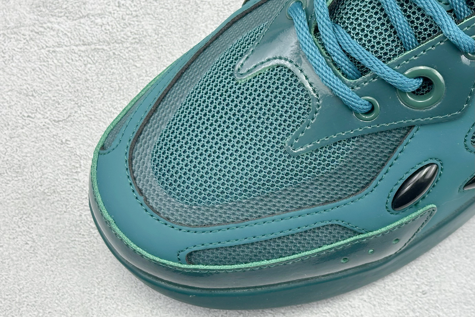RAF SIMONS Cylon-21 织物皮革 圆头系带 低帮 生活休闲鞋 HR740011L