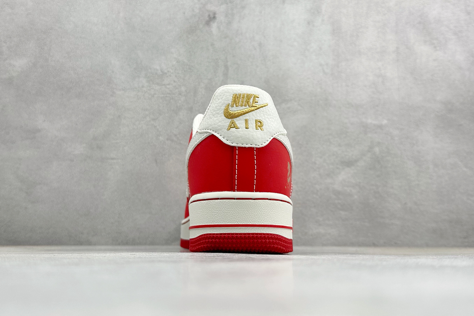 SC版Nike Air Force 1'07 Low 马年限定 丹红凝金 空军一号低帮休闲板鞋 NH0601-523