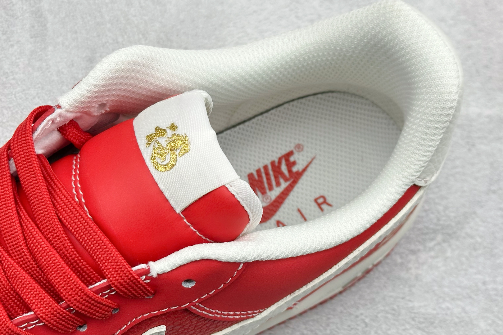 SC版Nike Air Force 1'07 Low 马年限定 丹红凝金 空军一号低帮休闲板鞋 NH0601-523